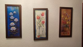 Juego de 3 cuadros decorativos.