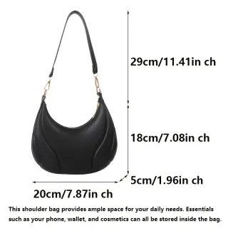 Borsa a Mezzaluna Elegante - Design Minimal & Chic