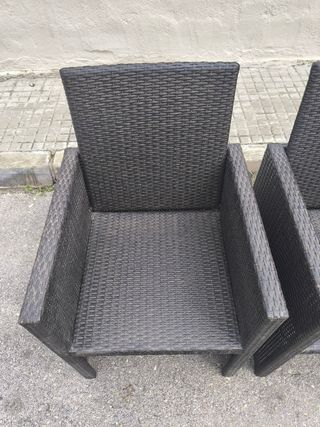 Sillones de exterior ratán