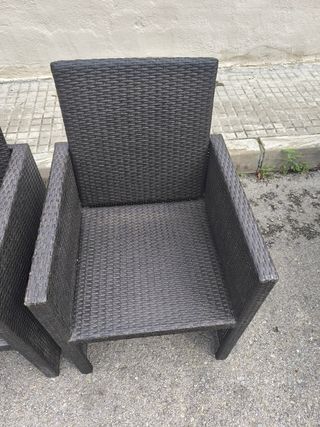 Sillones de exterior ratán
