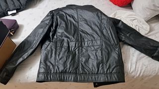 Chaqueta de Cuero Negra Talla L