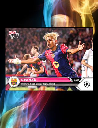 Lamine Yamal Topps Now Gol Semifinal Champions