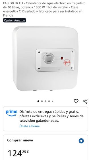 Termo Eléctrico 30L NUEVO. Calentador de agua