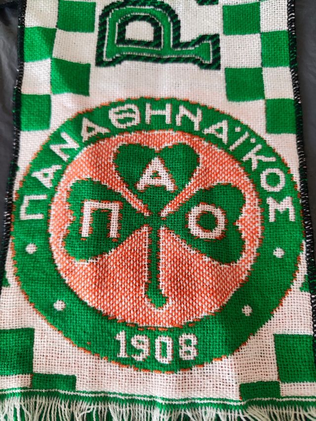 Bufanda fútbol Panathinaikos FC años 90