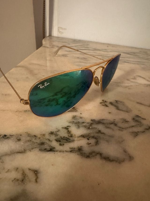Occhiali da sole Ray-Ban aviator verdi