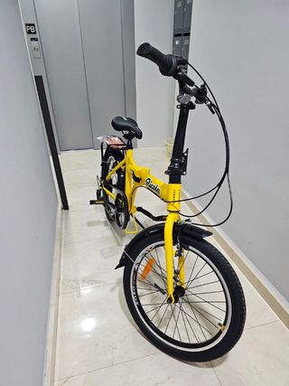 Bicicleta Plegable Moma Amarilla