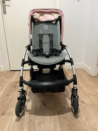 Bugaboo Bee 3 Silla de Paseo gris mélange y Rosa 