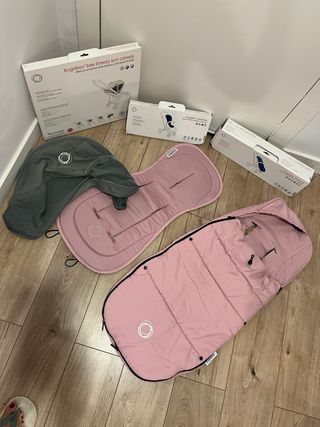 Bugaboo Bee 3 Silla de Paseo gris mélange y Rosa 