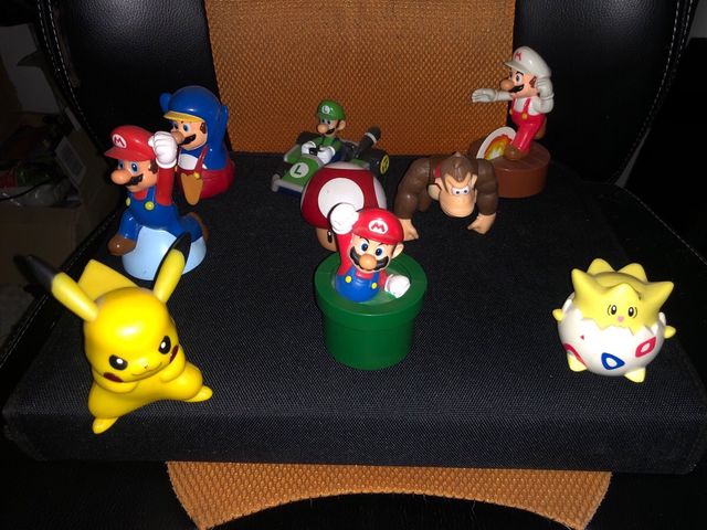 Figure Super Mario e Pokemon
