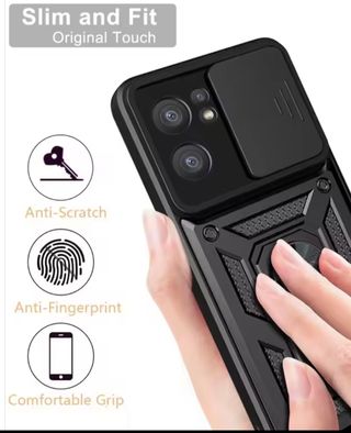 Custodia per cellulare OPPO con anello e cover per fotocamera