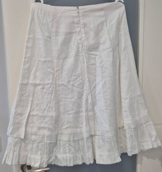 Falda vuelo blanca Talla M