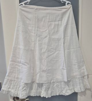 Falda vuelo blanca Talla M