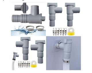 2 Válvulas de Cierre para Manguera con Abrazaderas