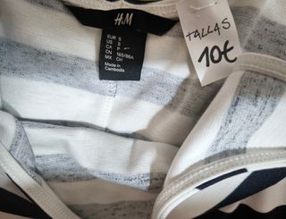 Vestido H&M rayas Talla S
