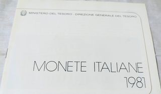 Divisionale Zecca Roma 1981 FDC 11 monete