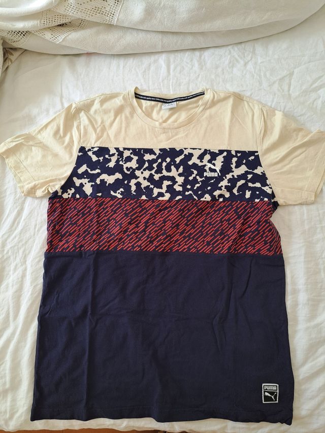 T-shirt Uomo Puma Beige/Multicolor