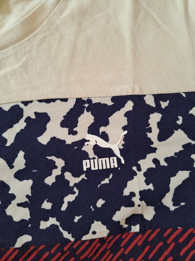 T-shirt Uomo Puma Beige/Multicolor