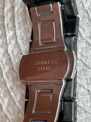 Reloj BinBond Hombre Negro y Plateado