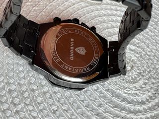 Reloj BinBond Hombre Negro y Plateado
