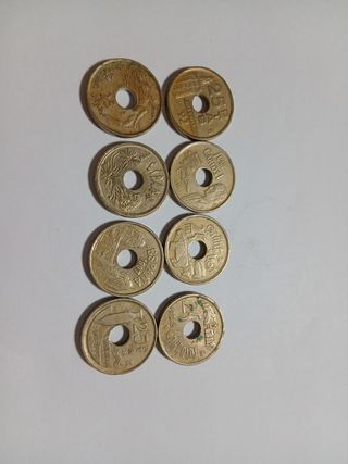 Monedas antiguas España 25 Pesetas