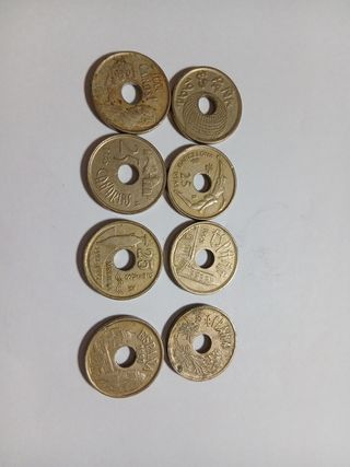 Monedas antiguas España 25 Pesetas