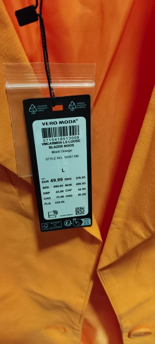 Vari capi e giacche, ogni articolo ha il suo prezzo