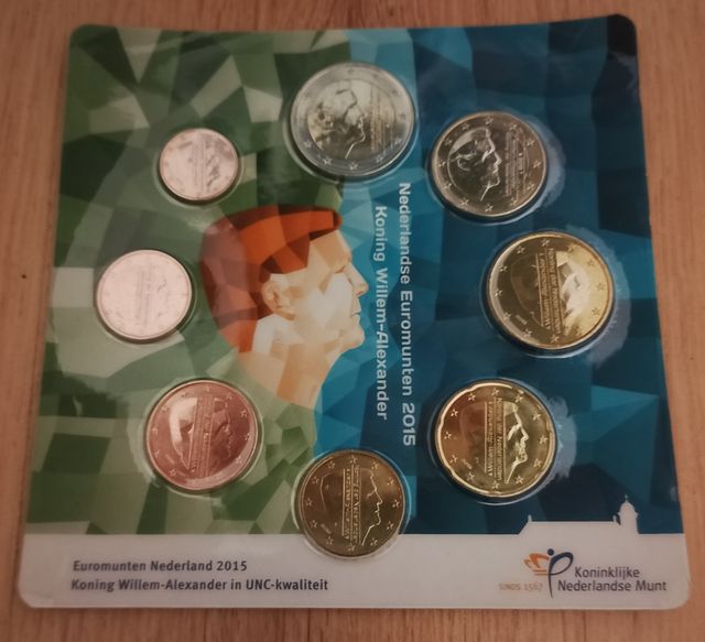 Monedas ser Países Bajos 2015 Willem-Alexander BU