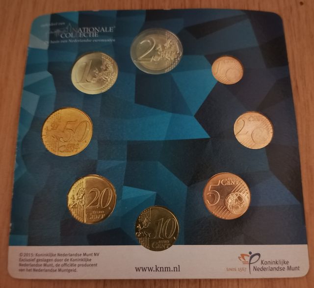 Monedas ser Países Bajos 2015 Willem-Alexander BU