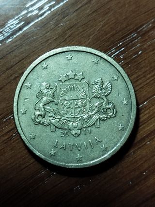 Moneda de 2 euros de Letonia 2014