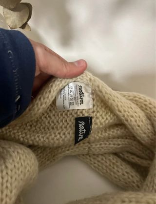 Bufanda cuello beige