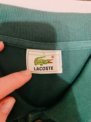 Polo Lacoste Uomo Verde Taglia 7