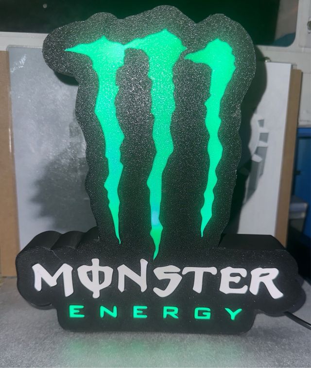 Lámpara LED Monster Energy
