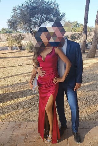 Vestido largo rojo
