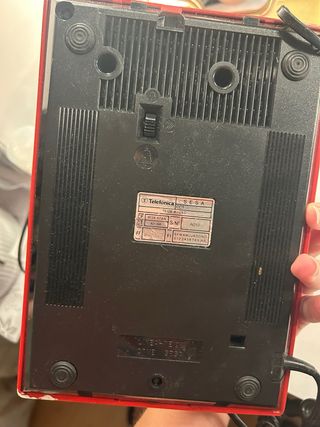 Teléfono Fijo Vintage Rojo