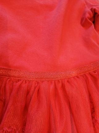 Vestido niña rojo T.5-6 años