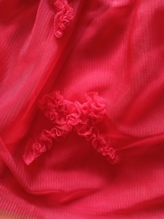 Vestido niña rojo T.5-6 años