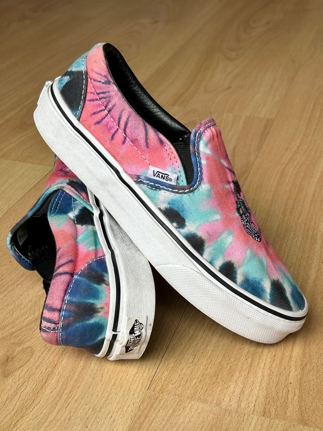 Zapatillas Vans 35, Slip-On Tie Dye Grateful Dead