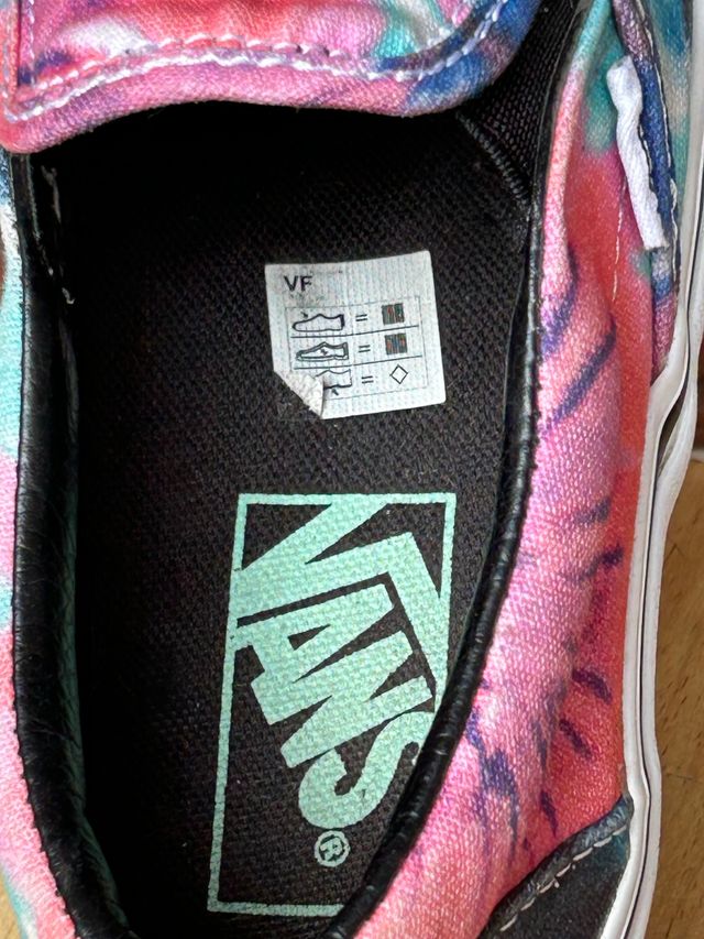 Zapatillas Vans 35, Slip-On Tie Dye Grateful Dead