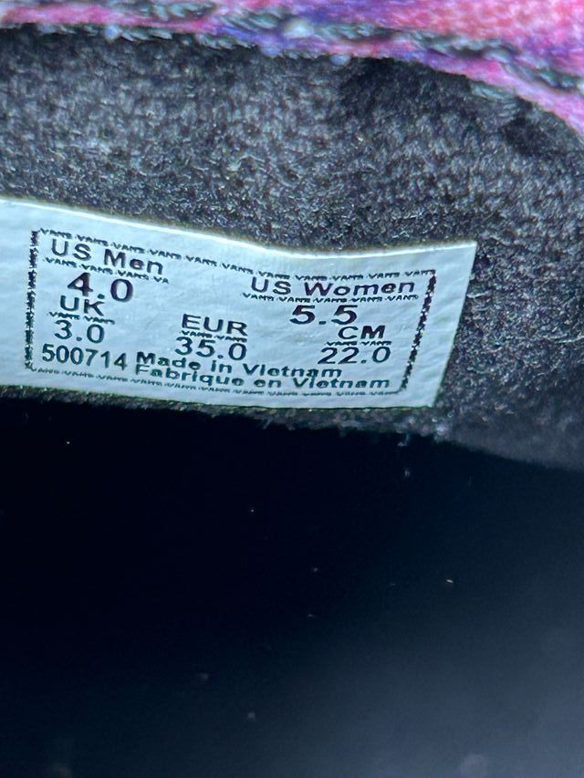 Zapatillas Vans 35, Slip-On Tie Dye Grateful Dead