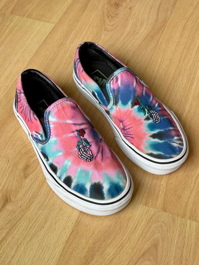 Zapatillas Vans 35, Slip-On Tie Dye Grateful Dead