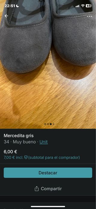 Merceditas niña grises talla 34