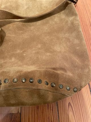 Bolso de piel marrón Nicoli