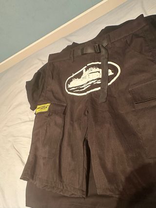 Pantalón Corteiz Negro Cargo