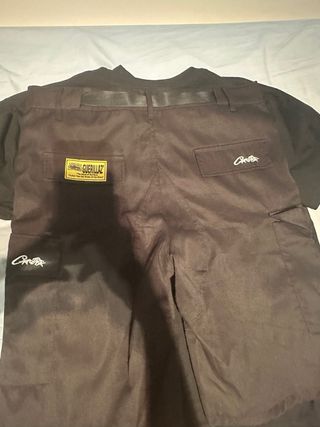 Pantalón Corteiz Negro Cargo