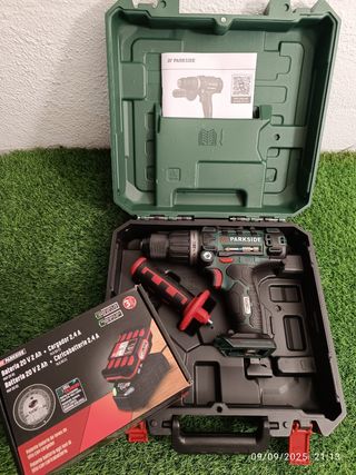 Taladro Percutor Parkside 20V + Batería 2Ah 