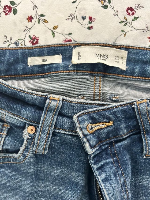 Jeans skinny Mango azules