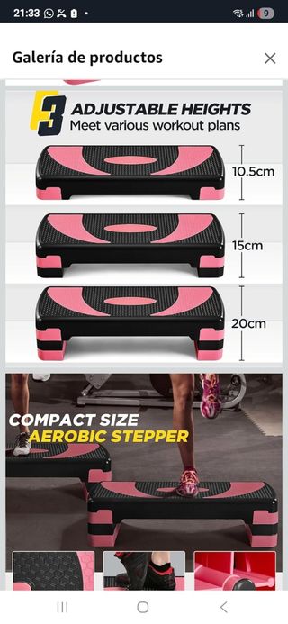 Stepper Aeróbico Ajustable