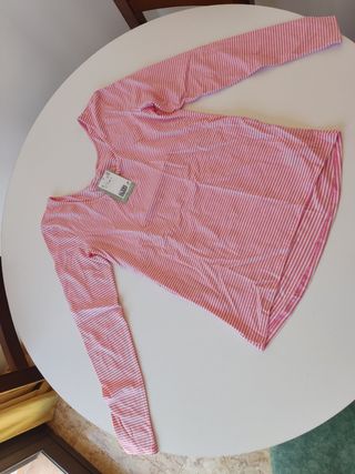 Jersey premamá H&M rayas rosas talla M