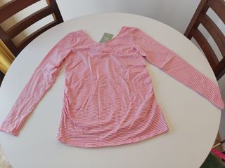 Jersey premamá H&M rayas rosas talla M
