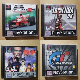 Lotto 4 Giochi Ps1: Tekken 2, GT, F1 98, NBA 98